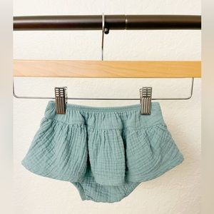 Grayson Mini Teal Blue Gauzey Ruffle Bloomers